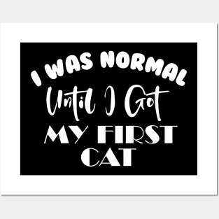 I Was Normal Until I Got My First Cat Posters and Art